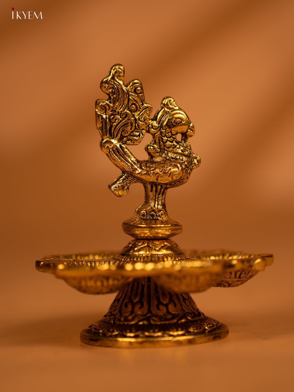 Gold Annapakshi 5-face Diya - KL13114