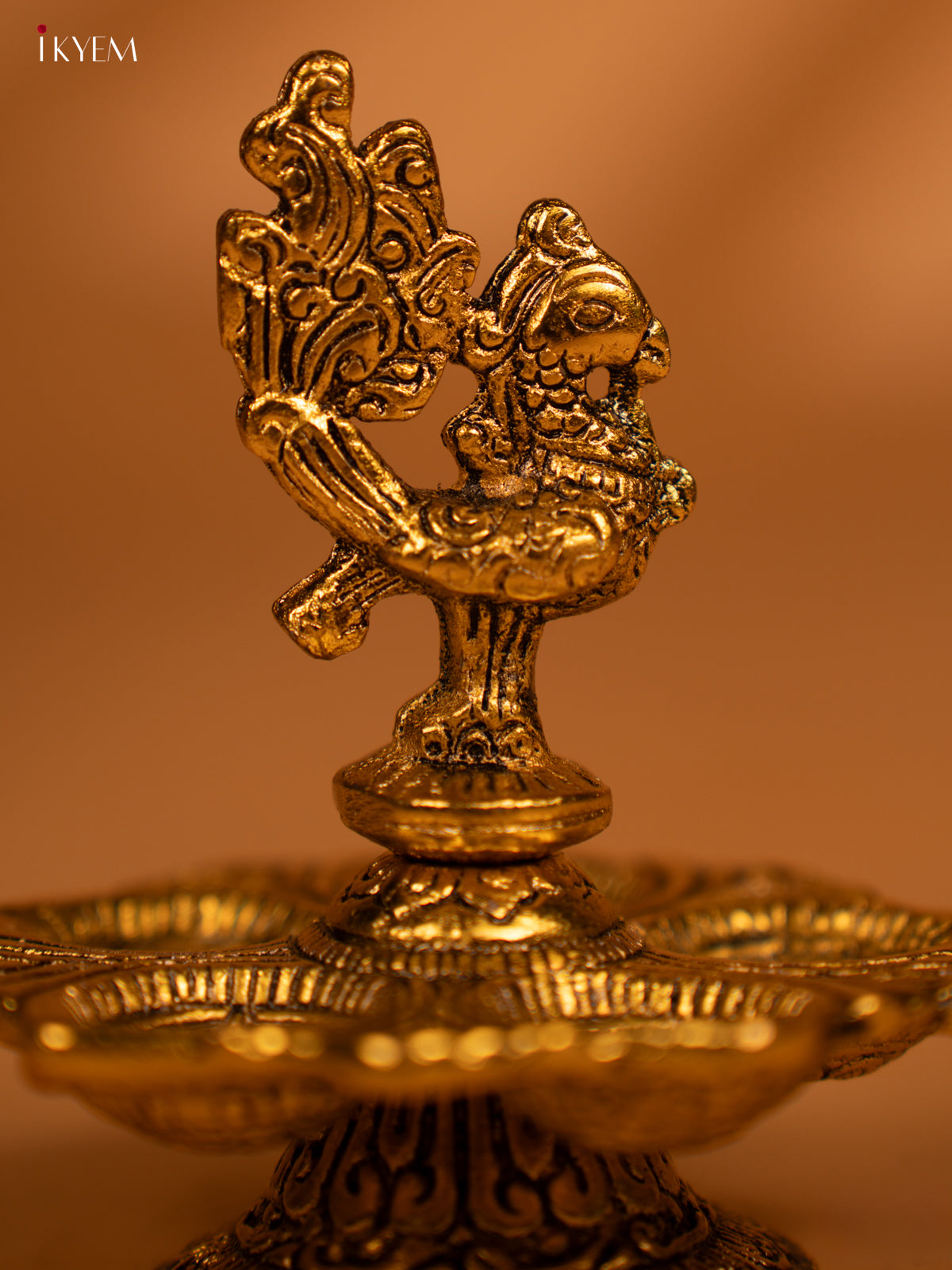 Gold Annapakshi 5-face Diya - KL13114