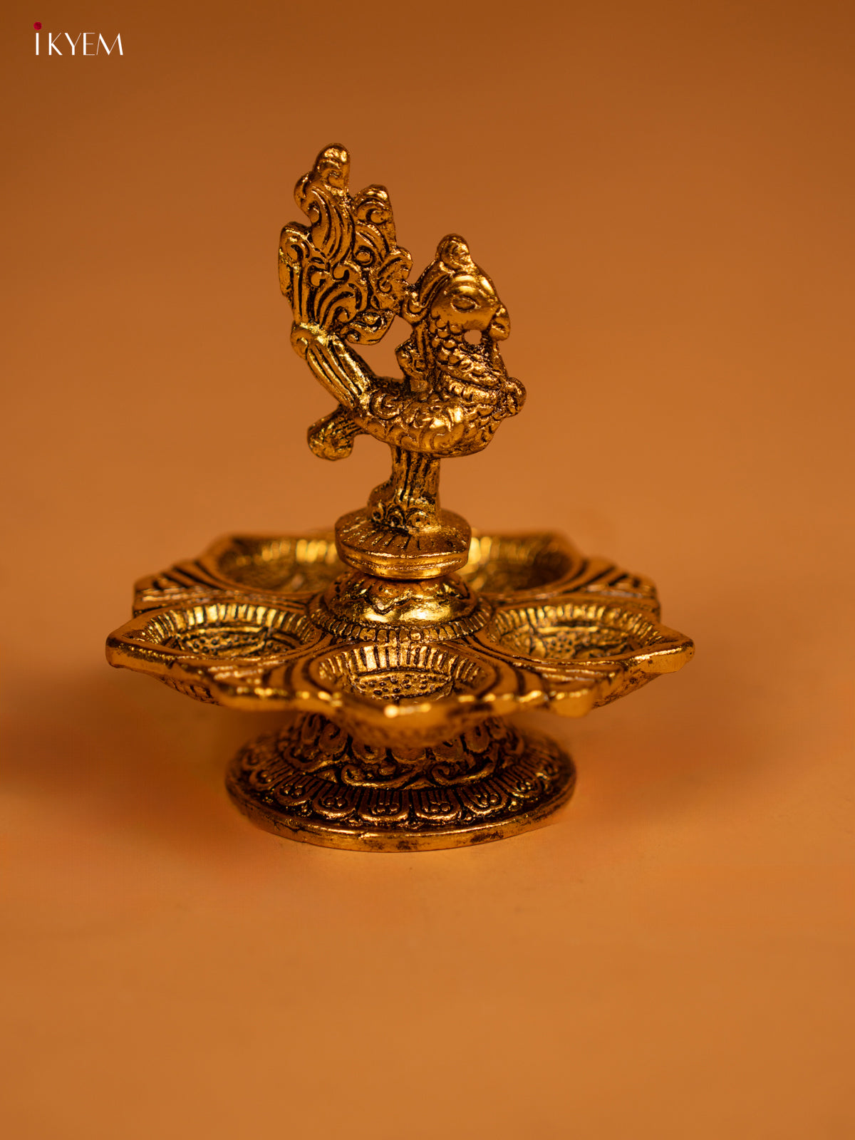 Gold Annapakshi 5-face Diya - KL13114