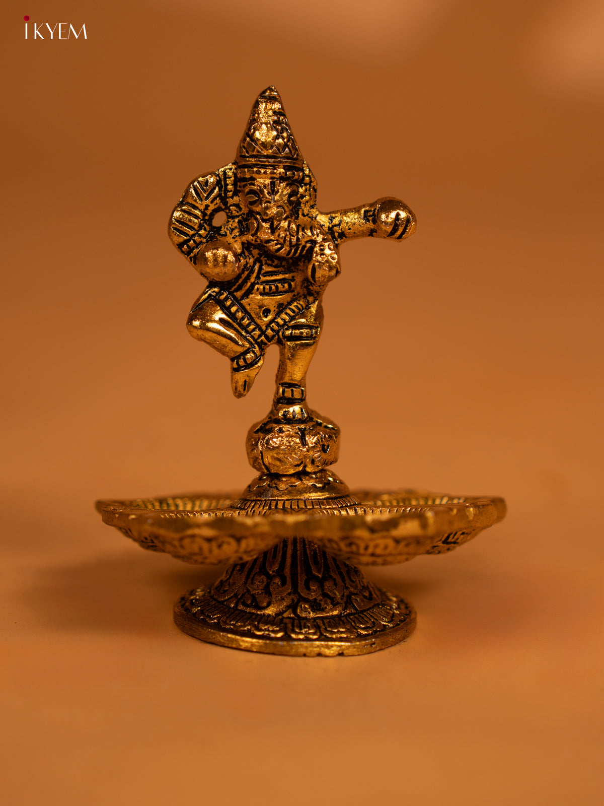 Gold Ganesha 5-face Diya - KL13116