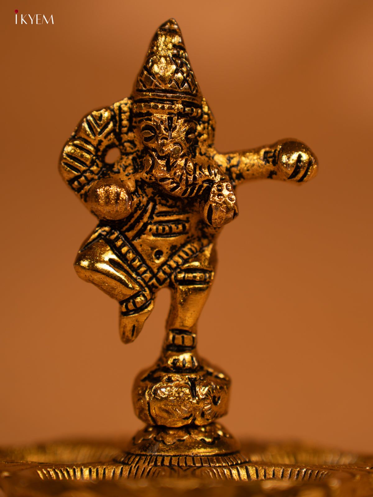 Gold Ganesha 5-face Diya - KL13116