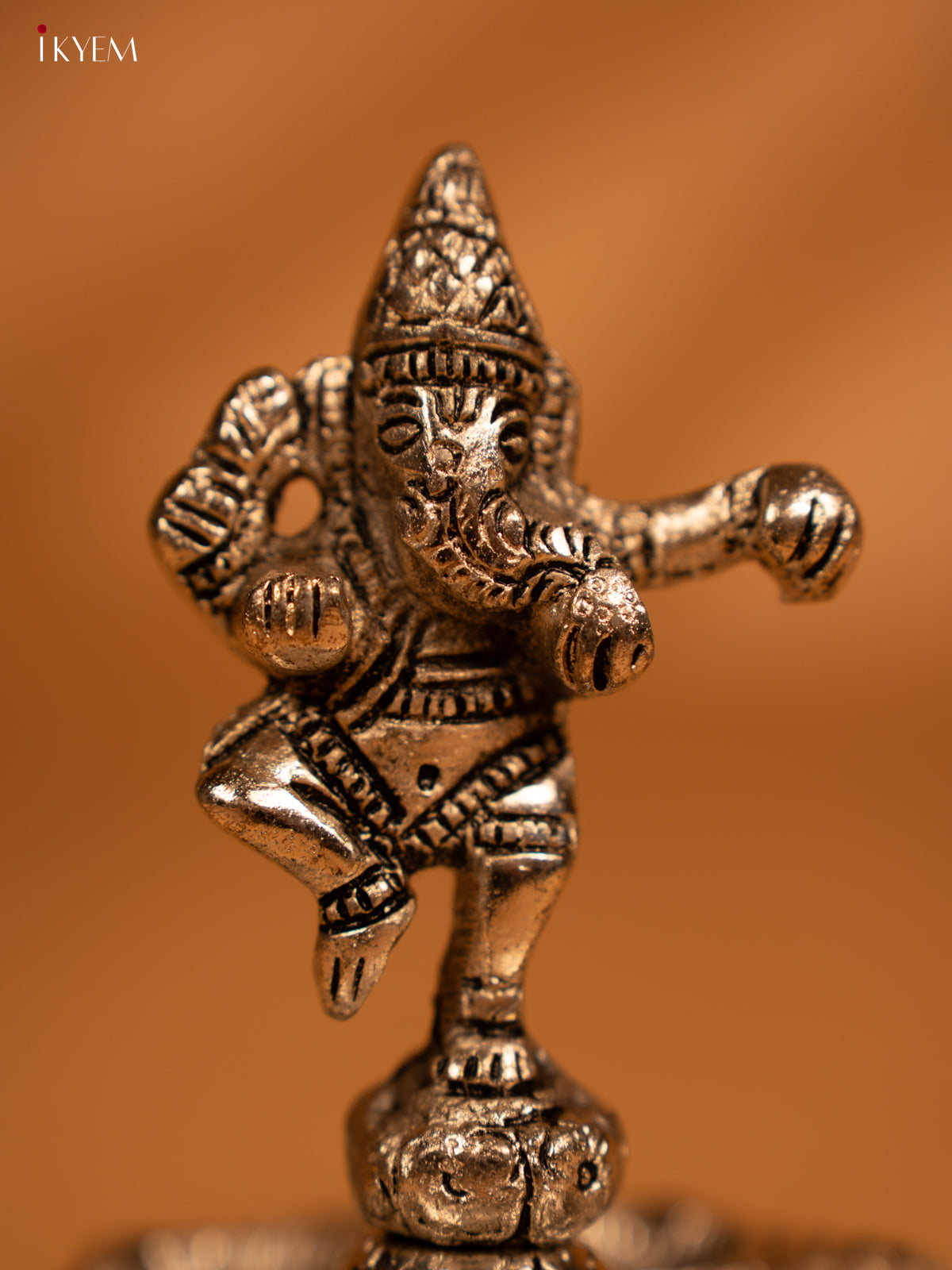 Silver Ganesha 5-face Diya - KL13117