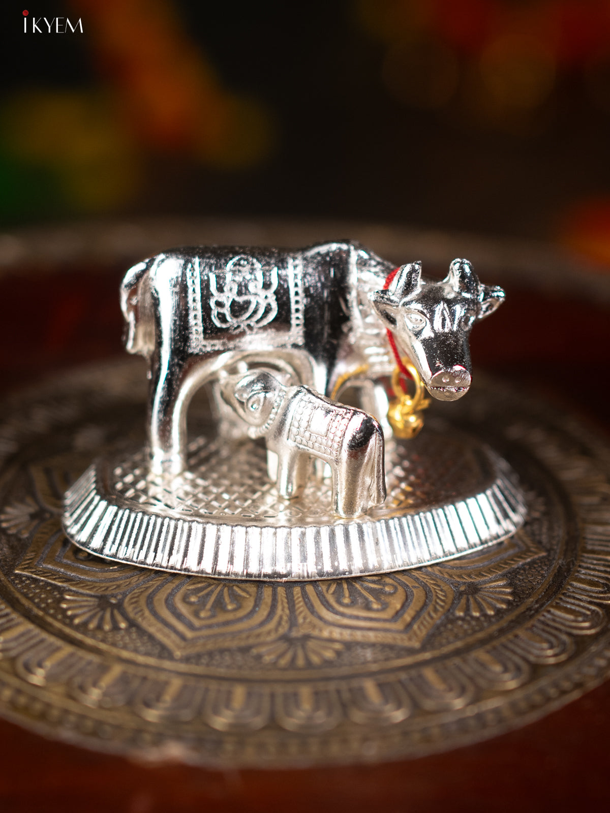 Silver Plated Cow & Calf - KL13119