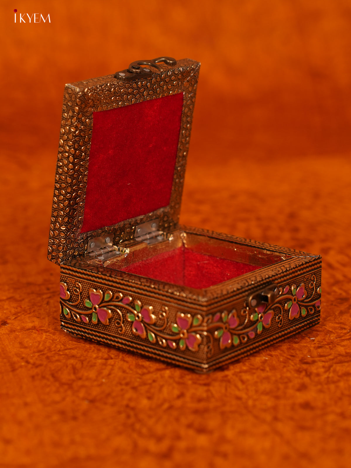 Gold Oxidized Peacock Trinket Box - KL31111