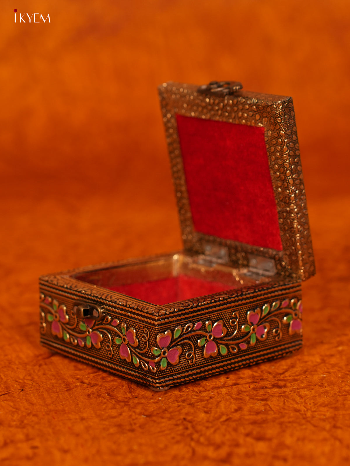 Gold Oxidized Peacock Trinket Box - KL31111