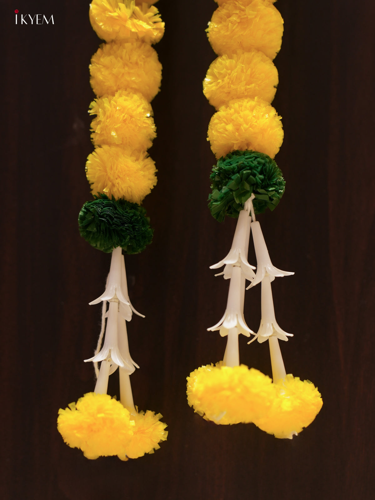 Artificial Flower Thoran - Yellow & White - KL31129