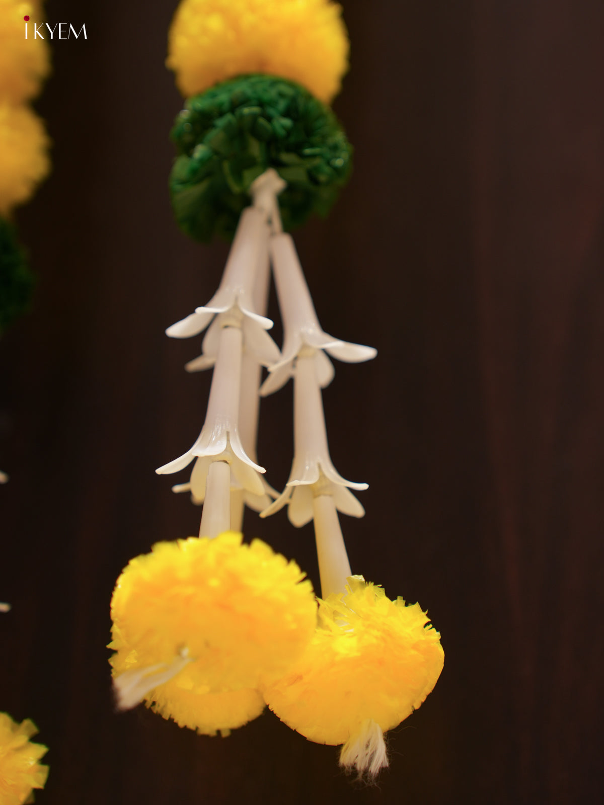 Artificial Flower Thoran - Yellow & White - KL31129