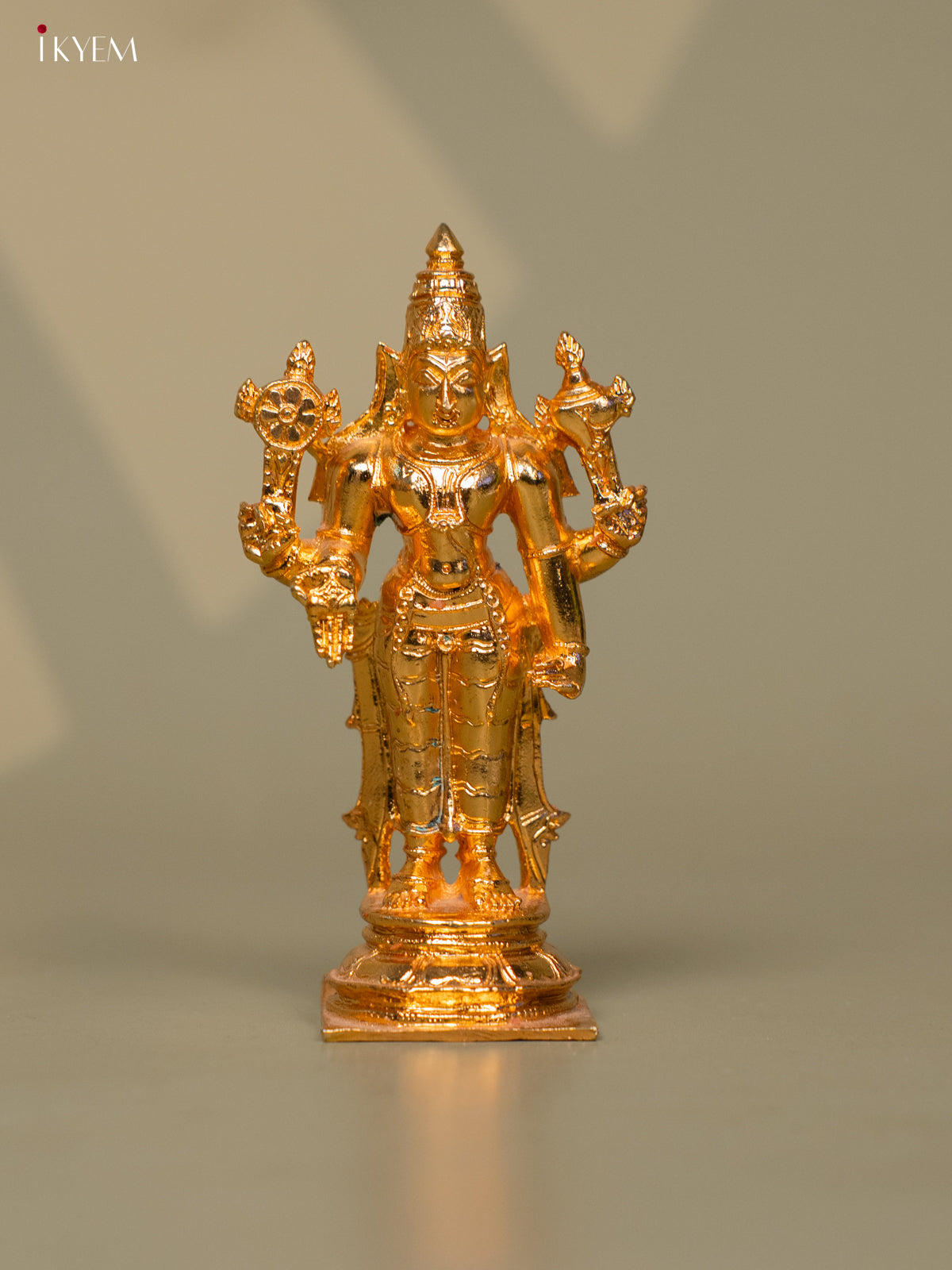 24KT Vishnu Prajapathi Gold Finish