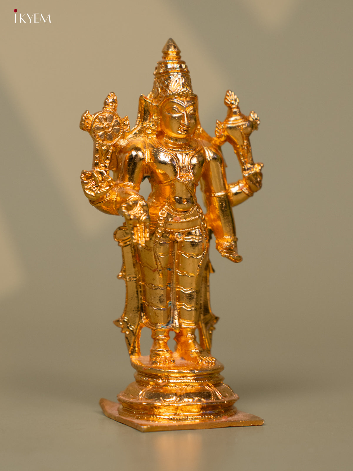 24KT Vishnu Prajapathi Gold Finish