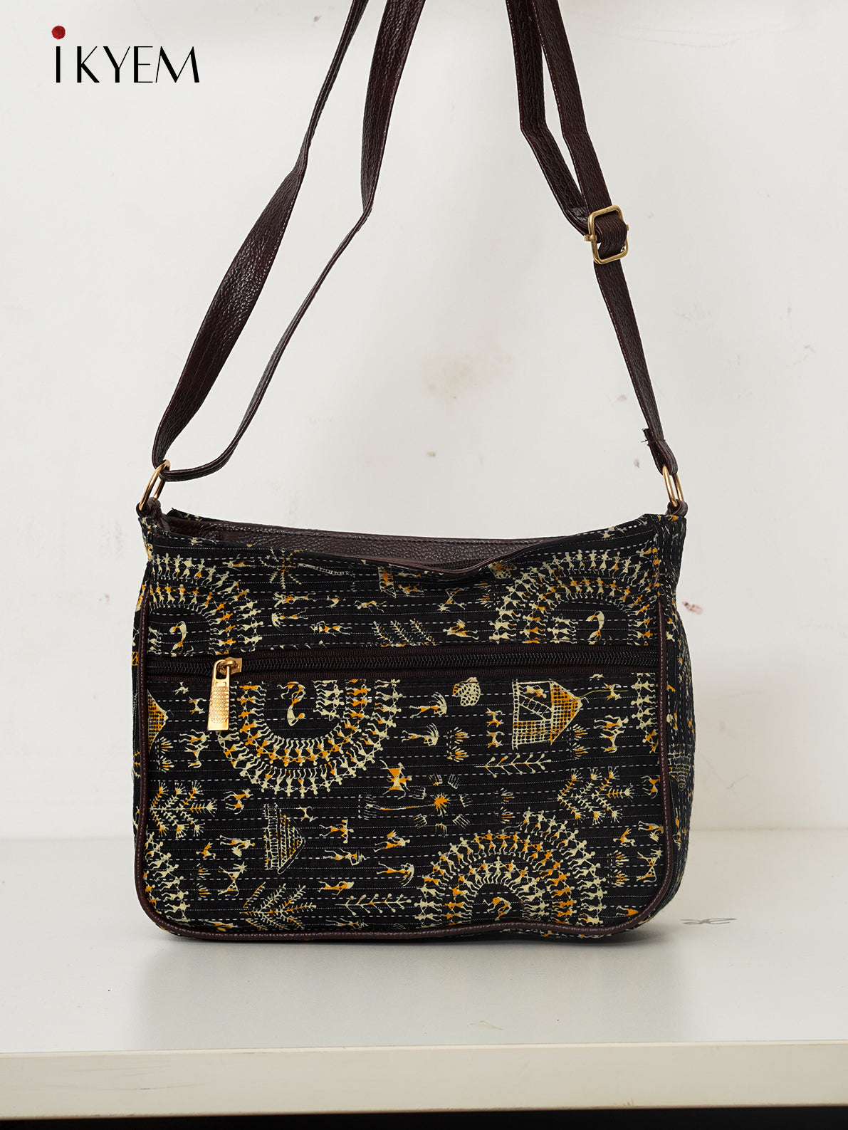 black - Ajrakh Handbag
